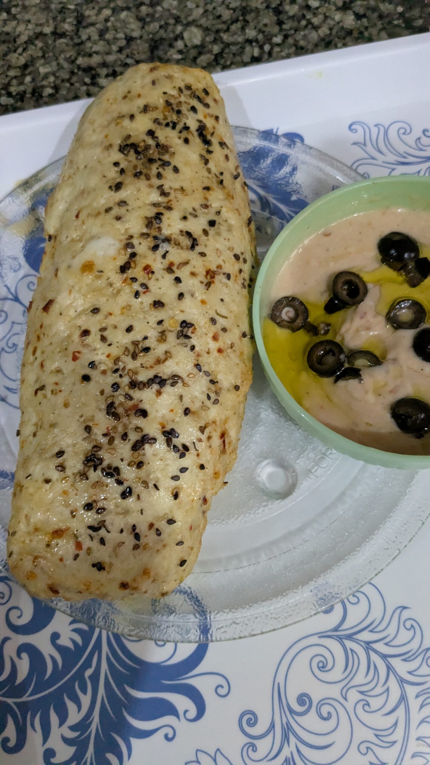 Cheesy Chicken Loaf Ready to Serve Baked cheesy chicken loaf