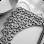 🧶 Triangle Shell Mesh Stitch Pattern