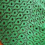 Leaf Lace Crochet Stitch (also known as “Leaf Fan Stitch” or “Open Leaf Pattern”)