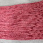 🧶 Crochet Ribbed Panel (Double Crochet – Back Loop Only)