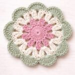 Crochet Flower Coaster Pattern (Free) – Easy Scalloped Motif | US Terms