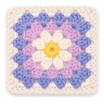 Crochet Granny Flower Square (Diagram Accurate Pattern)
