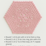 🌸 Hexagonal Lace Doily Pattern (Pink Provence Style)