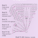 🧶 Crochet Fan Lace Doily Pattern (Beginner-Friendly Written Instructions)