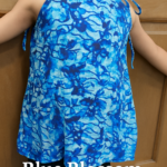 🌿 A Cool and Comfy Summer Favourite | Blue Blossom Halter Top for Stylish Little Ones