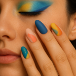 🎨 Bold Yellow & Blue Gradient Eye Makeup Look | Step-by-Step Tutorial (2025 Beauty Trend)