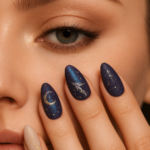 🌙 How to Recreate the Coordinated Celestial Look | Nude Eye Makeup & Galaxy Nail Art