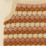 Shell Stripe Crochet Top – Written Pattern (step by step) with size chart