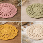 Easy Mini Round Crochet Doily Pattern (Free Chart + Written Instructions)